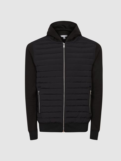 Taylor Hybrid Zip Quilted Hooded Jacket
