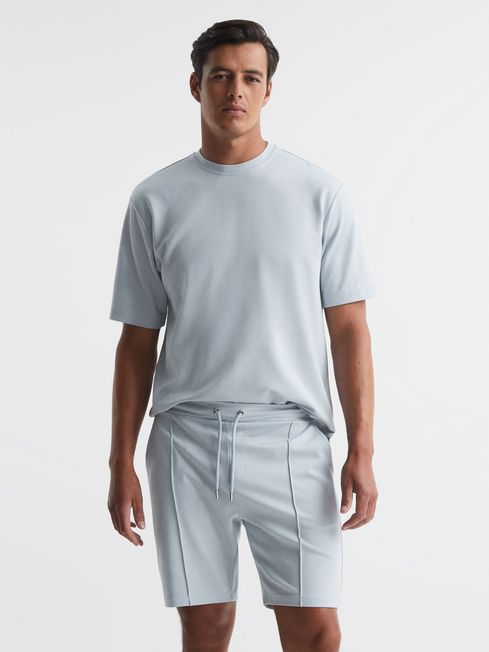 Cullen Drawstring Pintuck Shorts