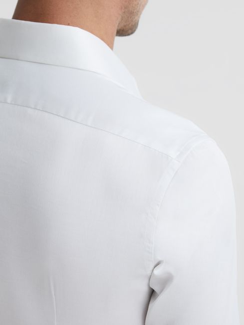 Frontier Cotton Satin Stretch Slim Fit Shirt