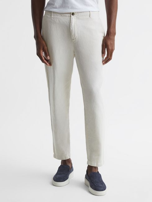 Truce Cotton Linen Blend Casual Trousers