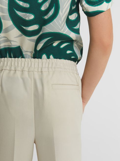 Brighton Casual Cropped Tapered Trousers