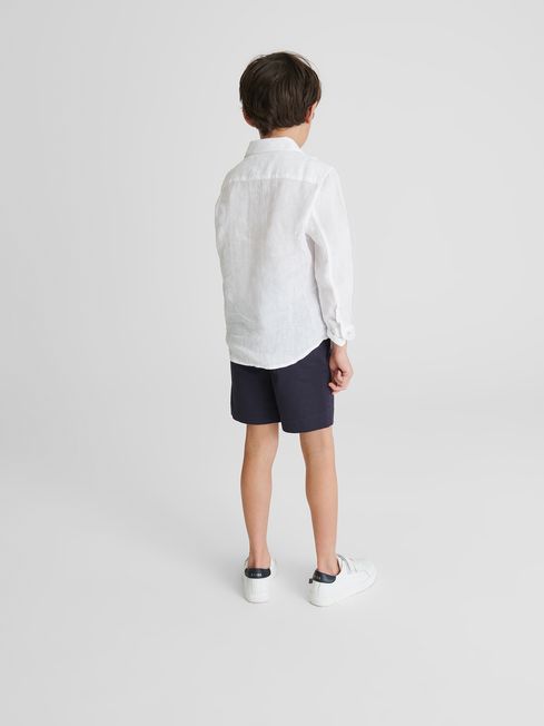 Ruban Junior Long Sleeve Linen Shirt