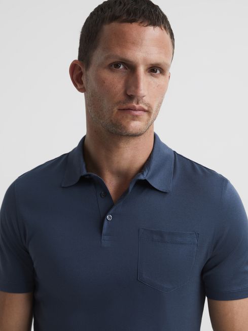Hendrix Mercerised Knitted Collar Polo