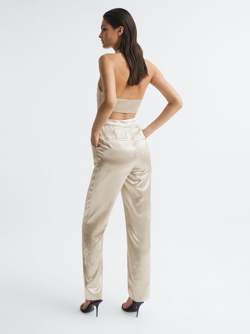 Martine Metallic Tuxedo Jumpsuit