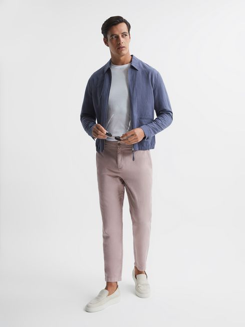 Truce Cotton Linen Blend Casual Trousers