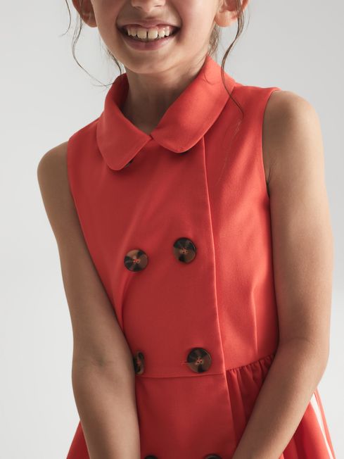 Mona Sleeveless Button Detail Dress