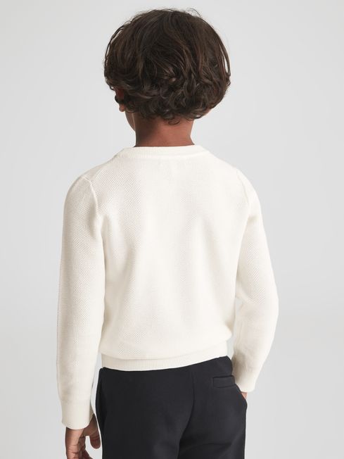 Brookes Stitch Interest Crew Neck Jumper