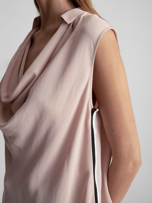 Ameliee Cowl Front Sleeveless Blouse