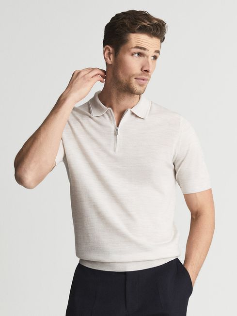Maxwell Merino Zip Neck Polo