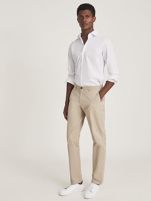 Pitch Washed Slim Fit Chinos