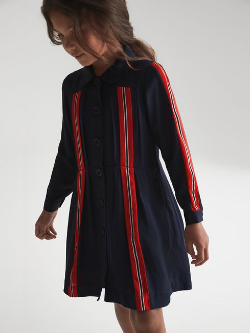 Abby Long Sleeve Button Front Dress