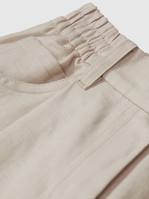 Shae Jr Junior Linen Blend Pull On Trousers