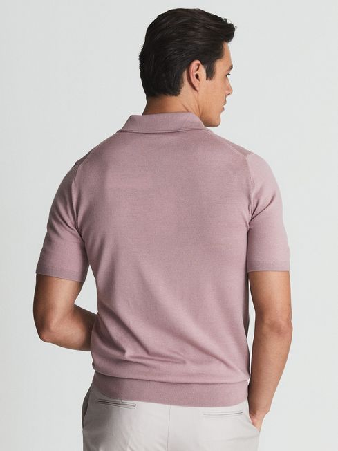 Duchie Merino Wool Open Collar Polo Shirt