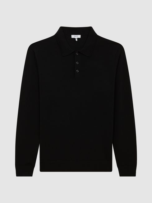 Trafford Reiss Trafford Merino Wool Polo Shirt