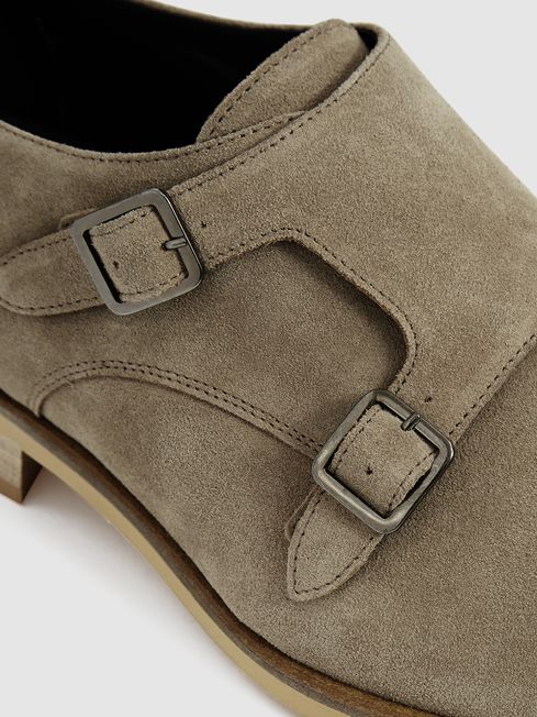 Rivington Suede Monk Strap Shoes