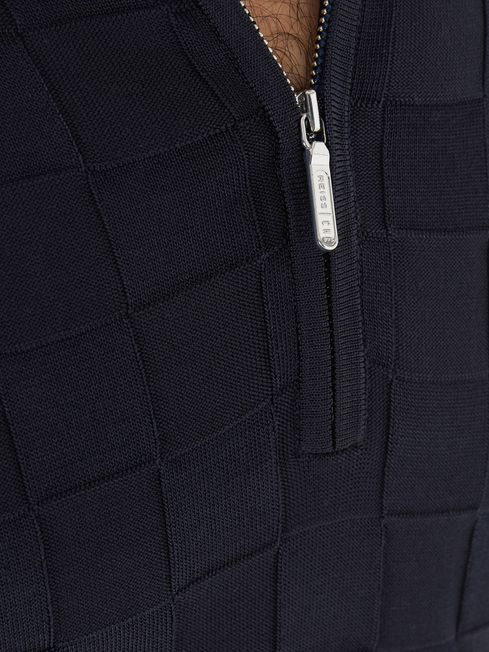 Bali - Che Basket Weave Half Zip Polo T-Shirt
