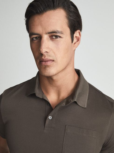 Hendrix Mercerised Knitted Collar Polo