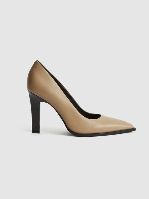 Ada Court Leather Court Shoes