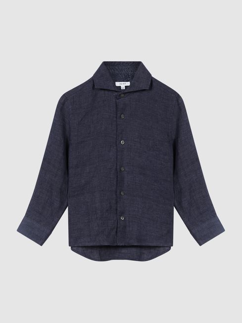 Ruban Junior Long Sleeve Linen Shirt