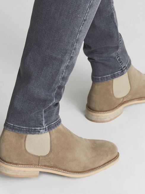 Tenor Suede Leather Chelsea Boots