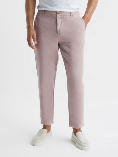 Truce Cotton Linen Blend Casual Trousers