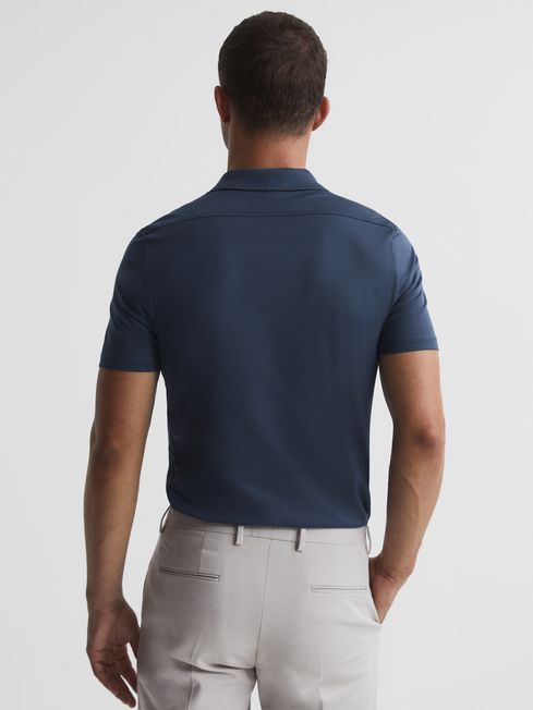 Hendrix Mercerised Knitted Collar Polo