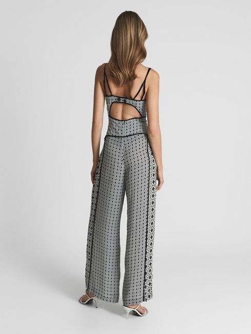 Remi Printed Wide Leg Resort Jumpsuit
