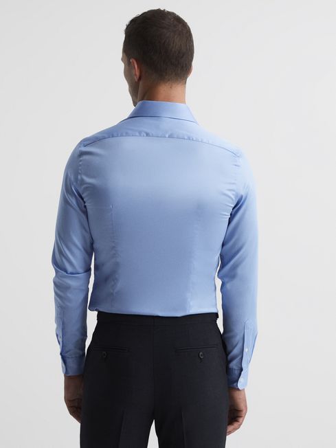 Remote Cotton Satin Slim Fit Shirt