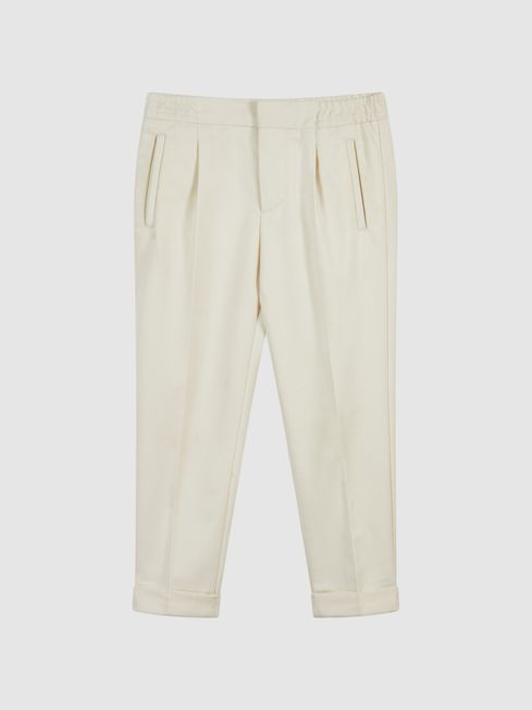 Brighton Casual Cropped Tapered Trousers