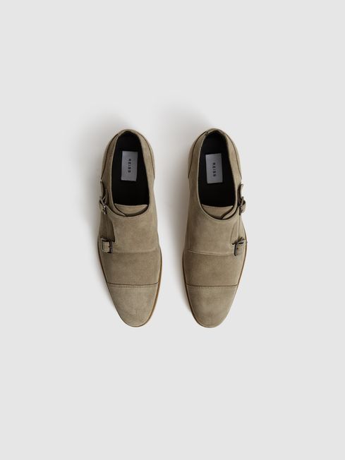Rivington Suede Monk Strap Shoes