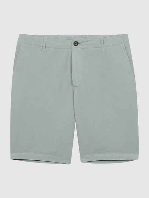 Ezra Cotton-Linen Blend Shorts
