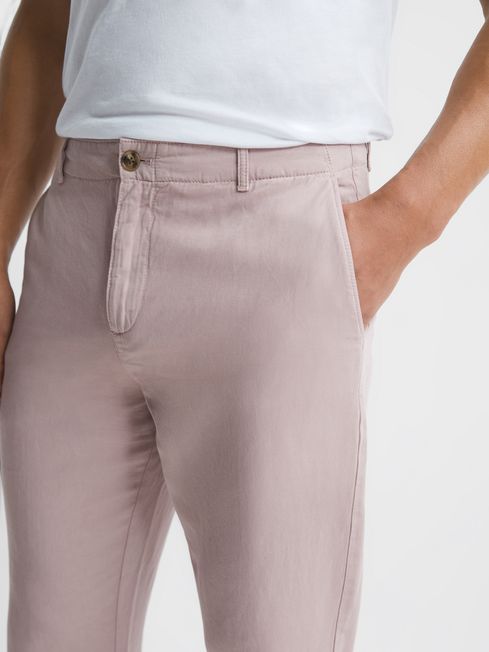 Truce Cotton Linen Blend Casual Trousers