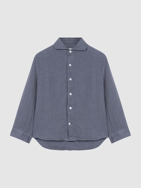 Ruban Long Sleeve Linen Shirt