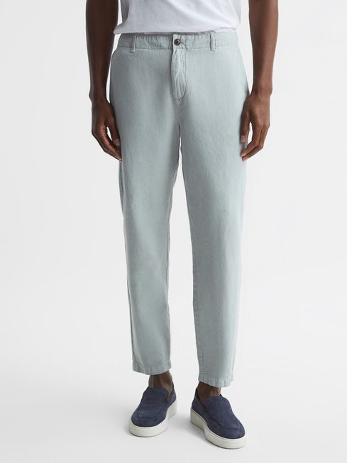 Truce Cotton Linen Blend Casual Trousers