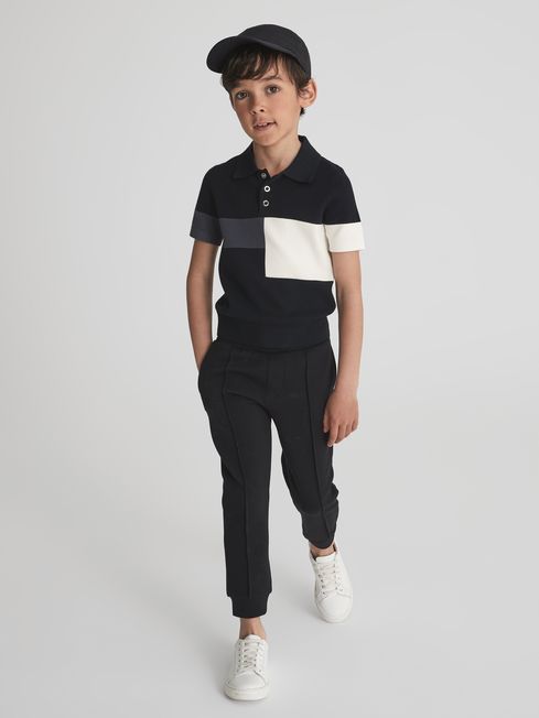 Primo Press Stud Colourblock Polo T-Shirt