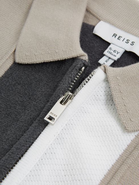 Herald Half Zip Colourblock Polo T-Shirt