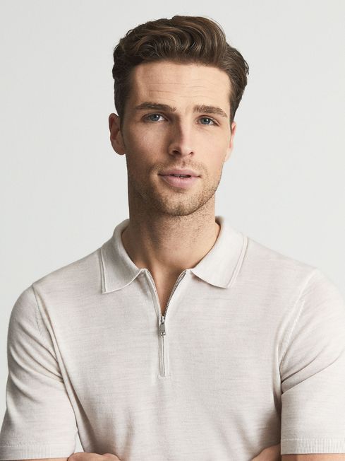 Maxwell Merino Zip Neck Polo