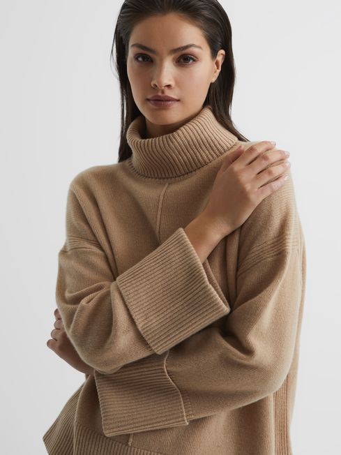 Sarah Cashmere Blend Roll Neck Jumper
