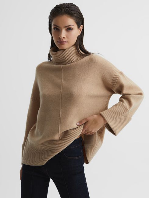 Sarah Cashmere Blend Roll Neck Jumper