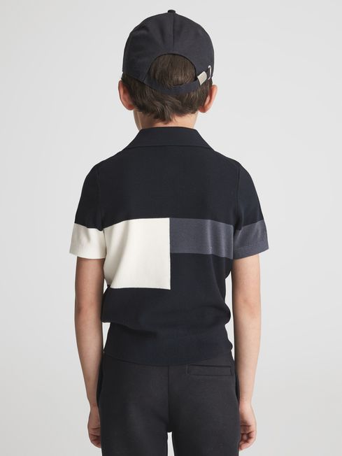 Primo Press Stud Colourblock Polo T-Shirt