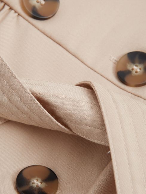Naomi Puff Sleeve Belted Dress