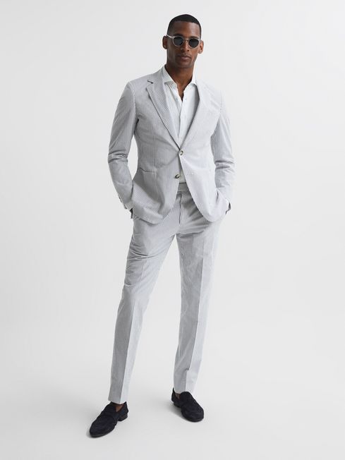 Barr Seersucker Mixer Trousers