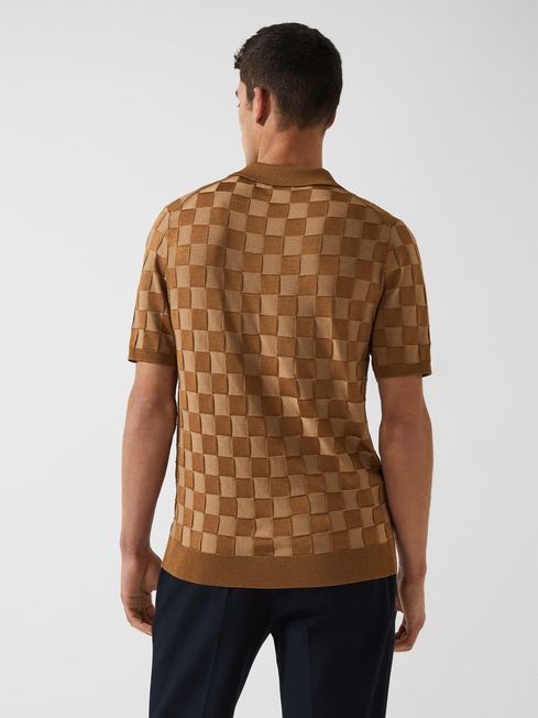 Bali - Che Basket Weave Half Zip Polo T-Shirt