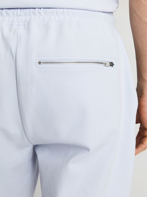 Norton Textured Drawstring Jersey Shorts