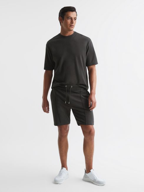 Cullen Drawstring Pintuck Shorts