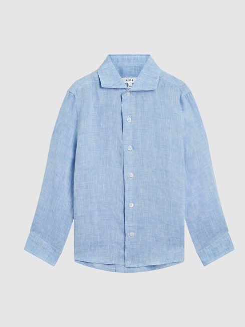 Ruban Junior Long Sleeve Linen Shirt