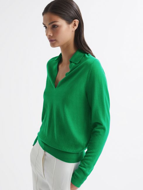 Candise Collared Knitted Jumper