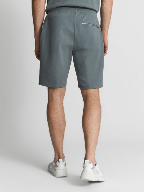 Norton Textured Drawstring Jersey Shorts