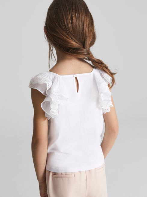 Charlie Jr Lace Shoulder Jersey T-Shirt