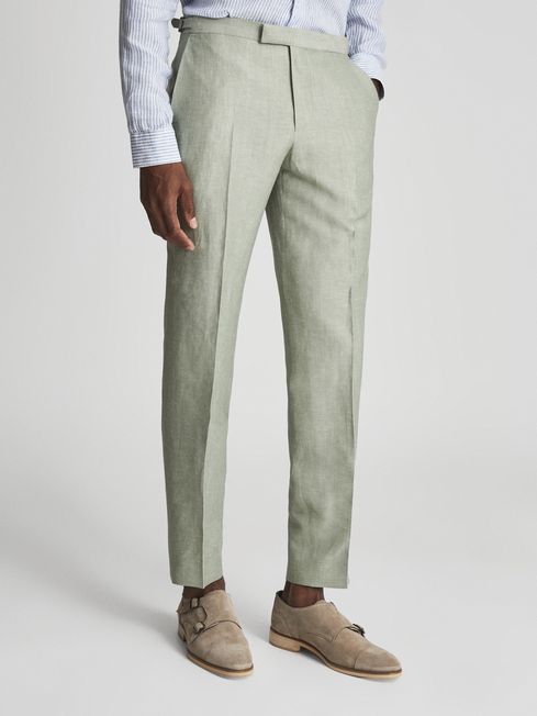 Hue Linen Blend Mixer Trousers